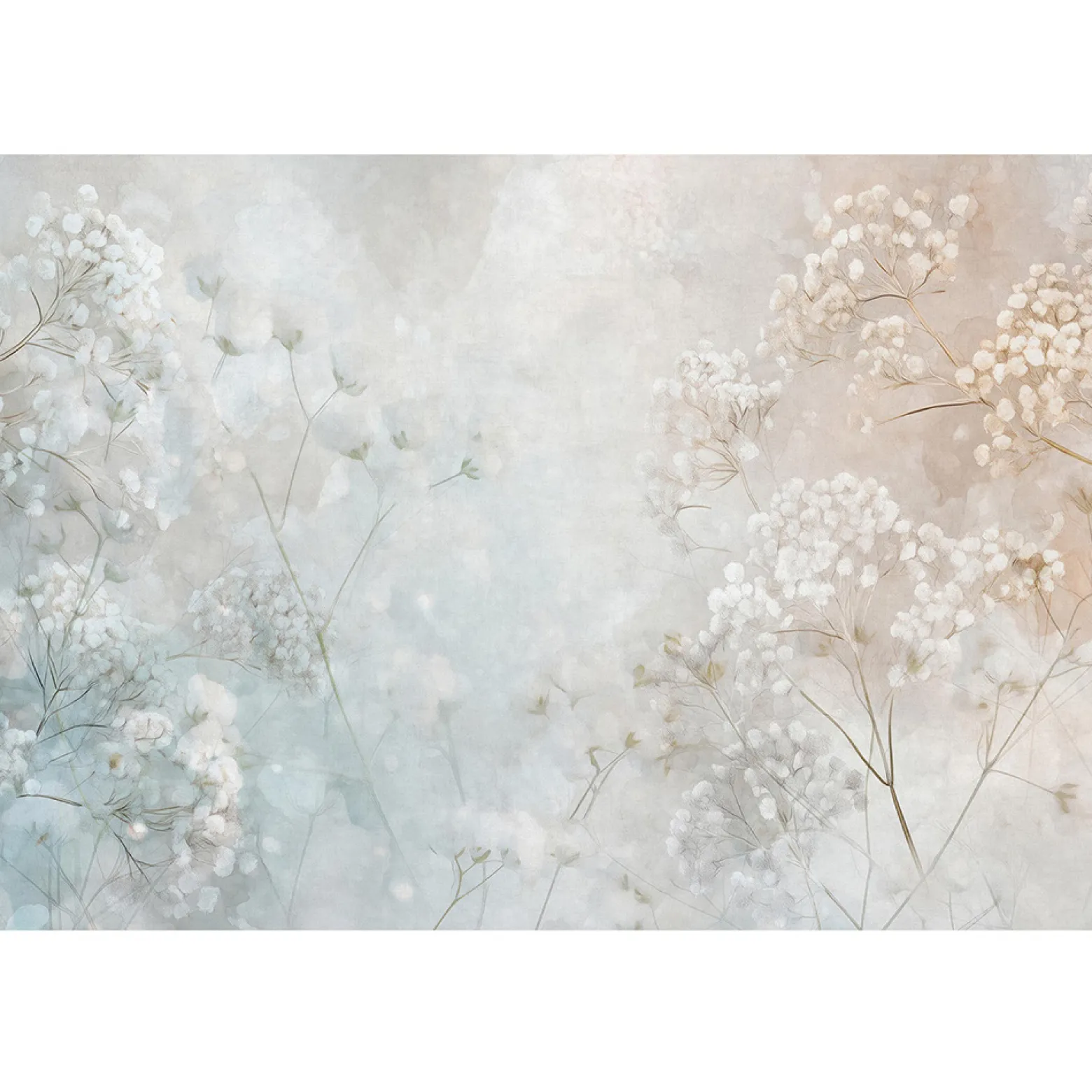 Guido Maria Kretschmer Fototapete Blumen Blau Beige
