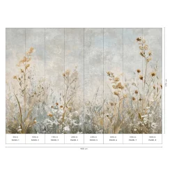 Guido Maria Kretschmer Fototapete Wildblumen Blau Grau