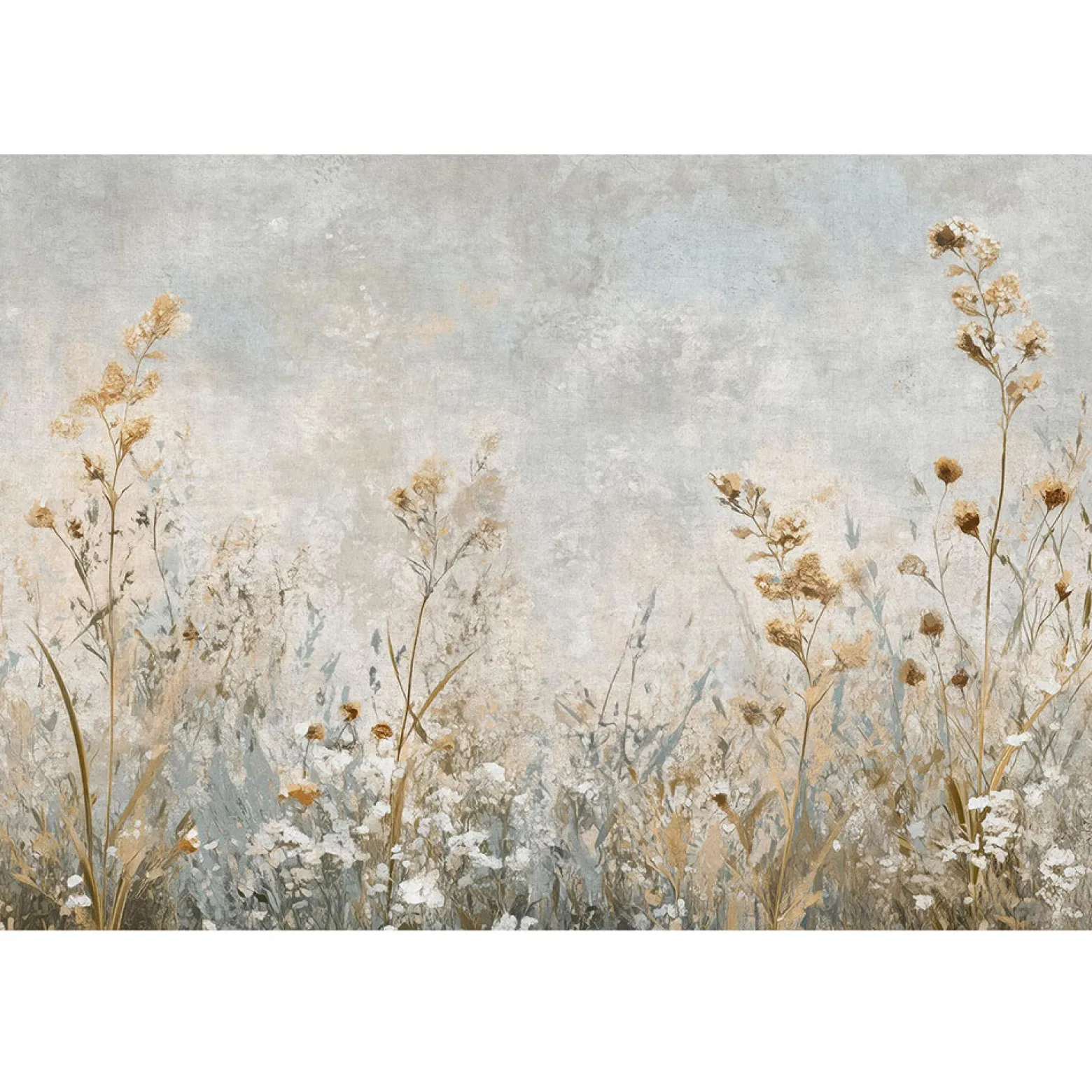 Guido Maria Kretschmer Fototapete Wildblumen Blau Grau