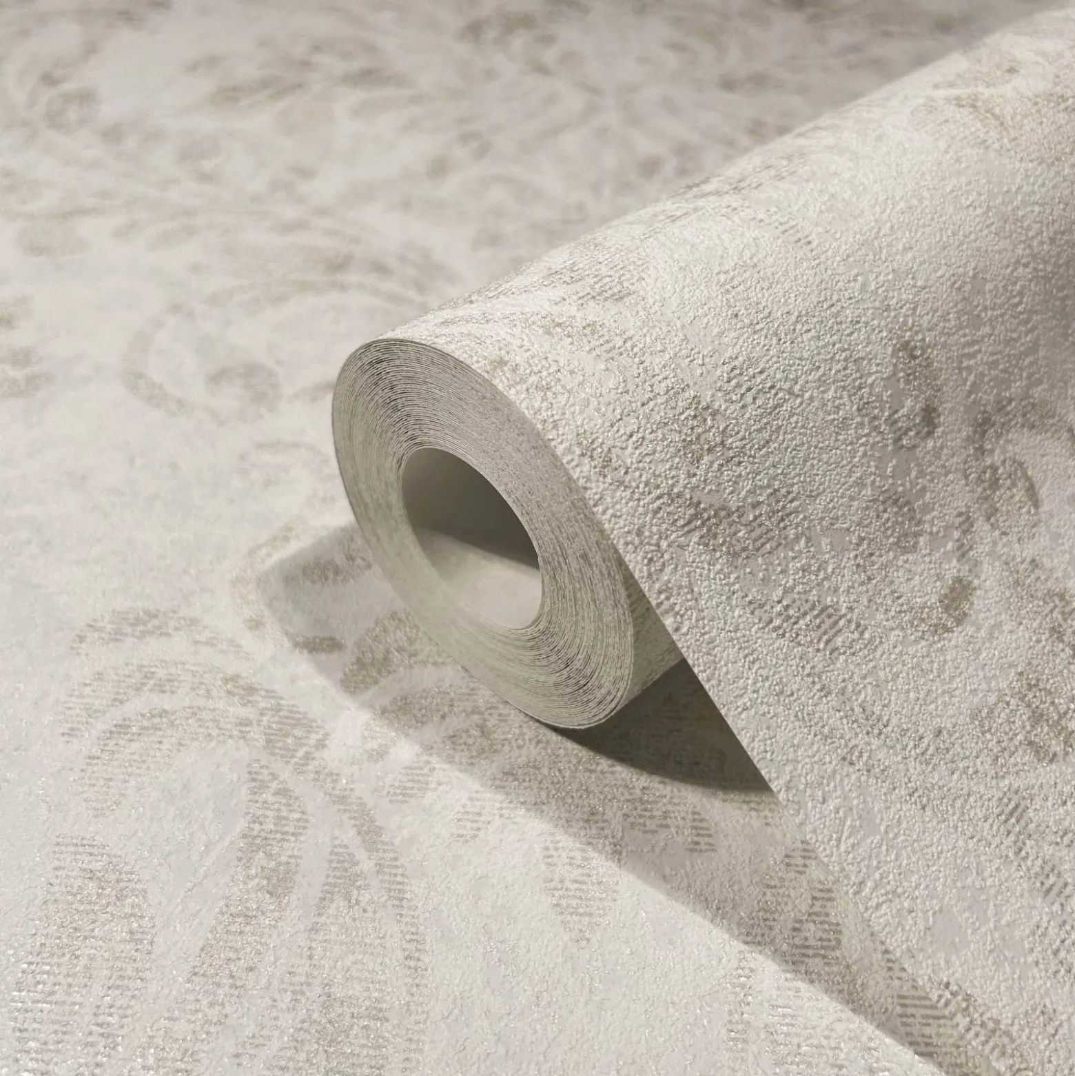 GZSZ Vliestapete Barock Shabby Beige Metallic 34812