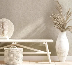 GZSZ Vliestapete Barock Shabby Beige Metallic 34812