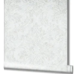 GZSZ Vliestapete Barock Shabby Weiß Beige Metallic 34811