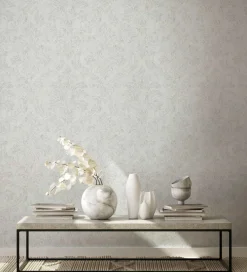 GZSZ Vliestapete Barock Shabby Weiß Beige Metallic 34811