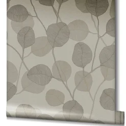 GZSZ Vliestapete Floral Blätter Beige Braun 34809