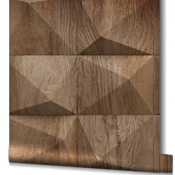 GZSZ Vliestapete Holz Optik Braun Beige 34852