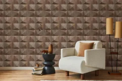 GZSZ Vliestapete Holz Optik Braun Beige 34852