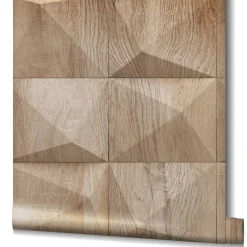GZSZ Vliestapete Holz Optik Beige Braun 34851