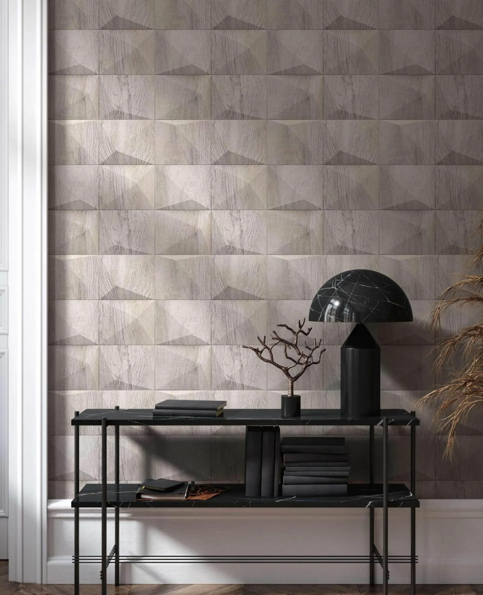 GZSZ Vliestapete Holz Optik Beige Grau 34853 Marburg