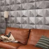 GZSZ Vliestapete Holz Optik Grau Anthrazit 34855