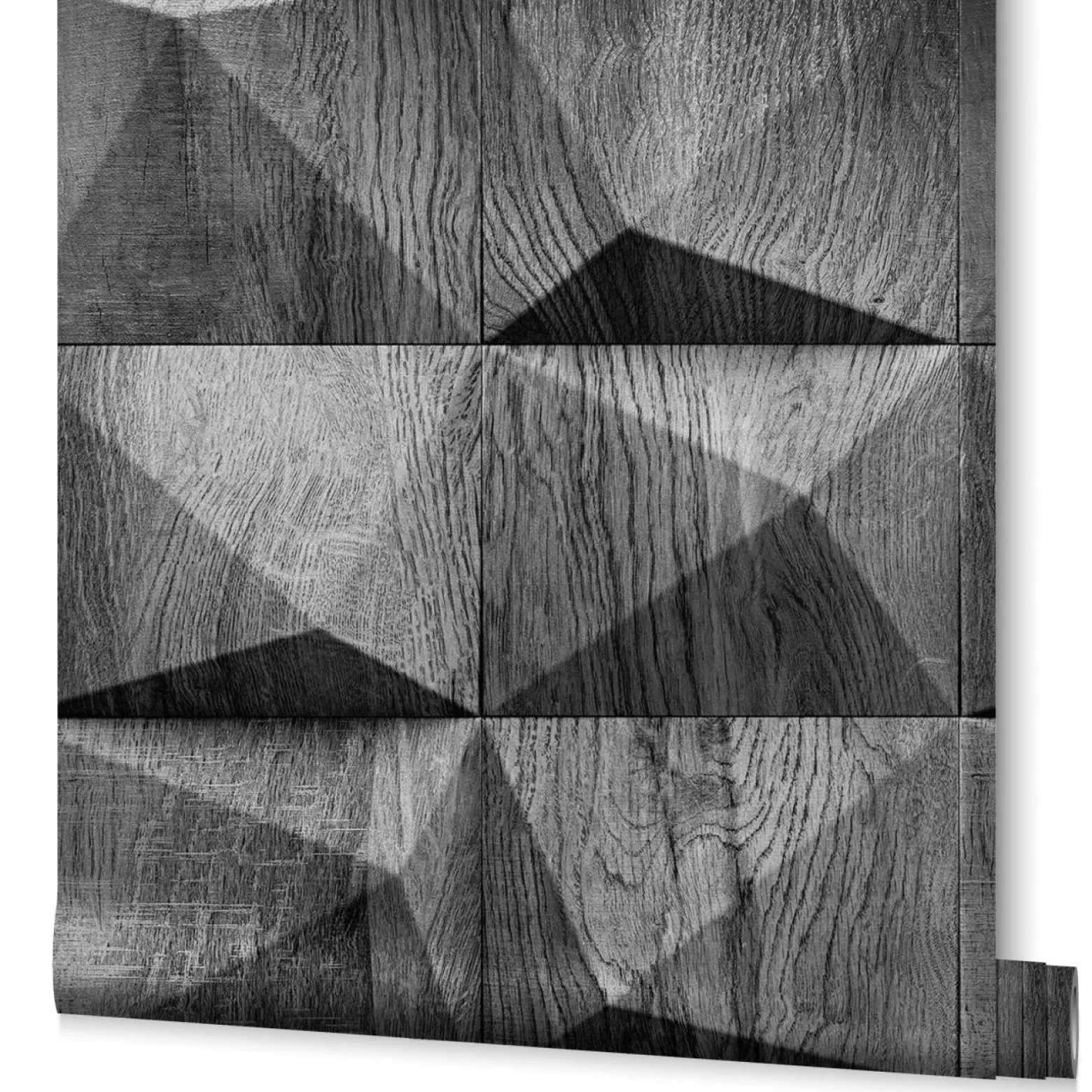 GZSZ Vliestapete Holz Optik Grau Anthrazit 34855