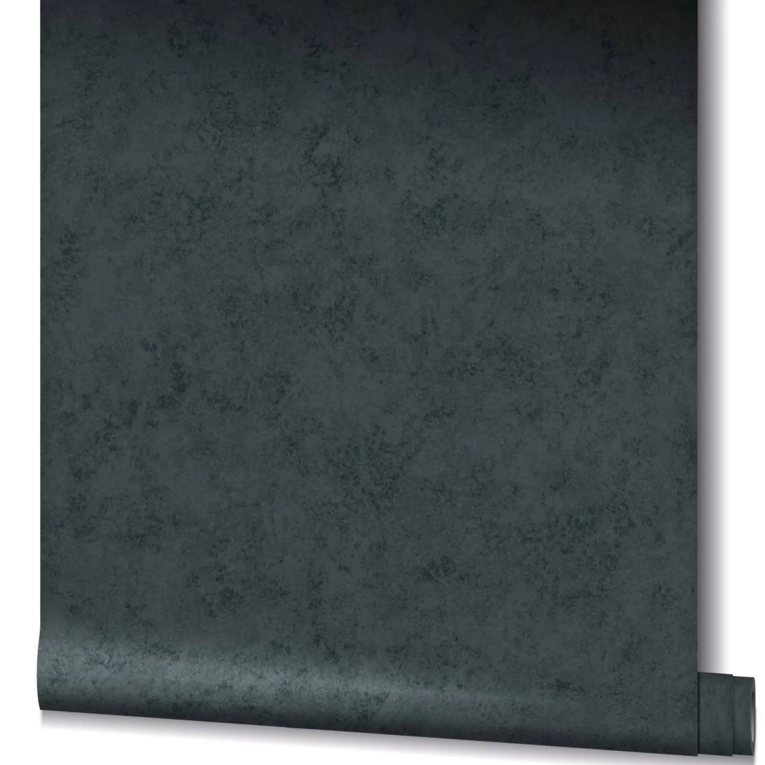 GZSZ Vliestapete Putz Optik Uni Schwarz Glitzer 34827