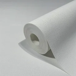 GZSZ Vliestapete Uni Textiloptik Weiß 34836 Marburg