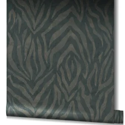 GZSZ Vliestapete Zebra Schwarz Bronze Metallic 34817