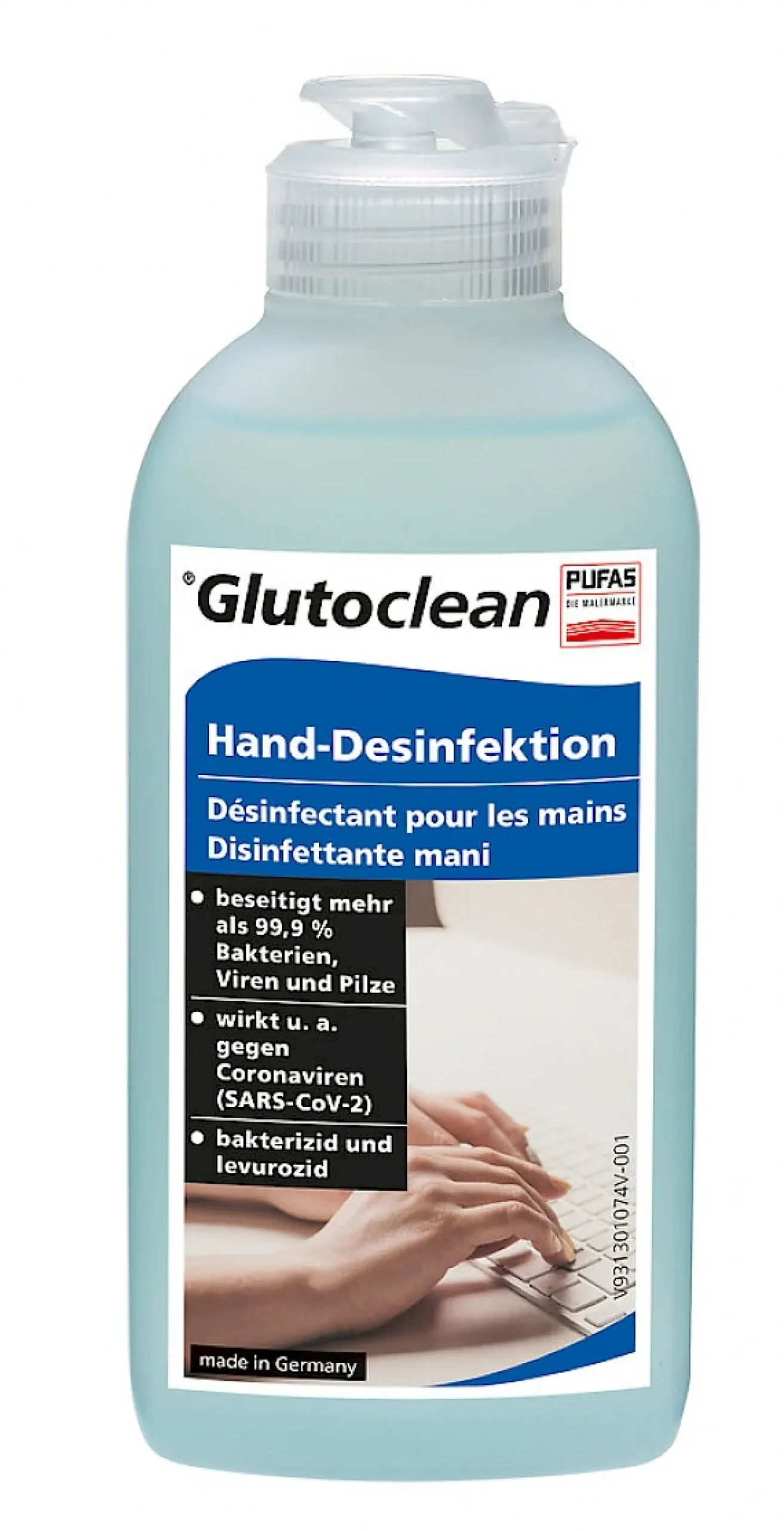 Hand Desinfektion Glutoclean