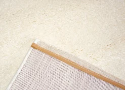 Hochflor Teppich einfarbig creme pflegeleicht Astra Samoa