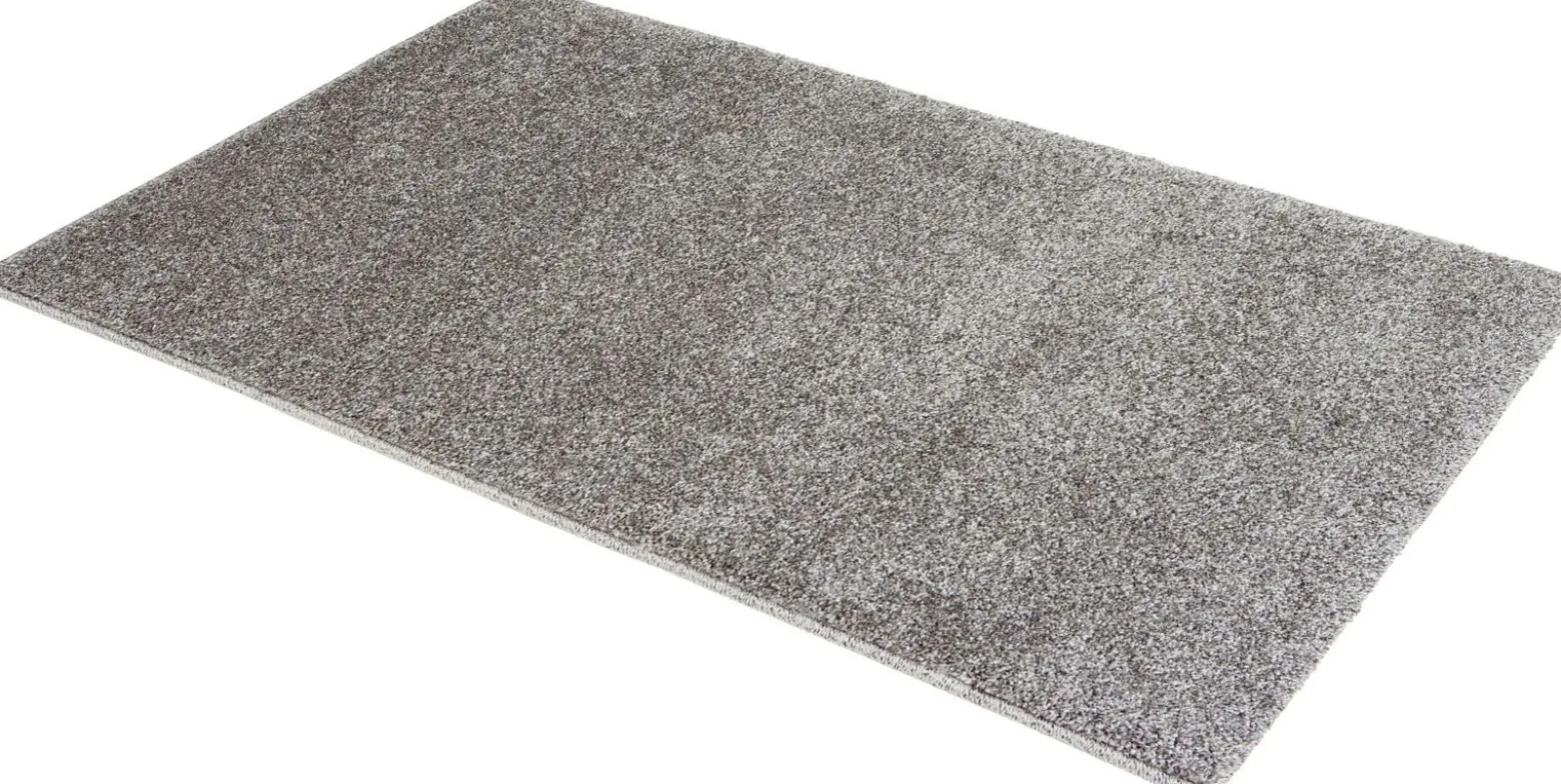 Hochflor Teppich einfarbig grau pflegeleicht Astra Samoa