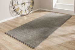 Hochflor Teppich einfarbig grau pflegeleicht Astra Samoa