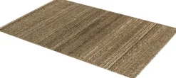 Hochflor Teppich meliert Streifen hellbraun Astra Samoa