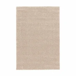 Hochflor Teppich uni hellbraun pflegeleicht Astra Samoa