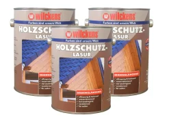 Holzschutzlasur 2,5l Lasur Wetterschutz Wilckens 6 Farben