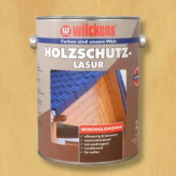 Holzschutzlasur 2,5l Lasur Wetterschutz Wilckens 6 Farben