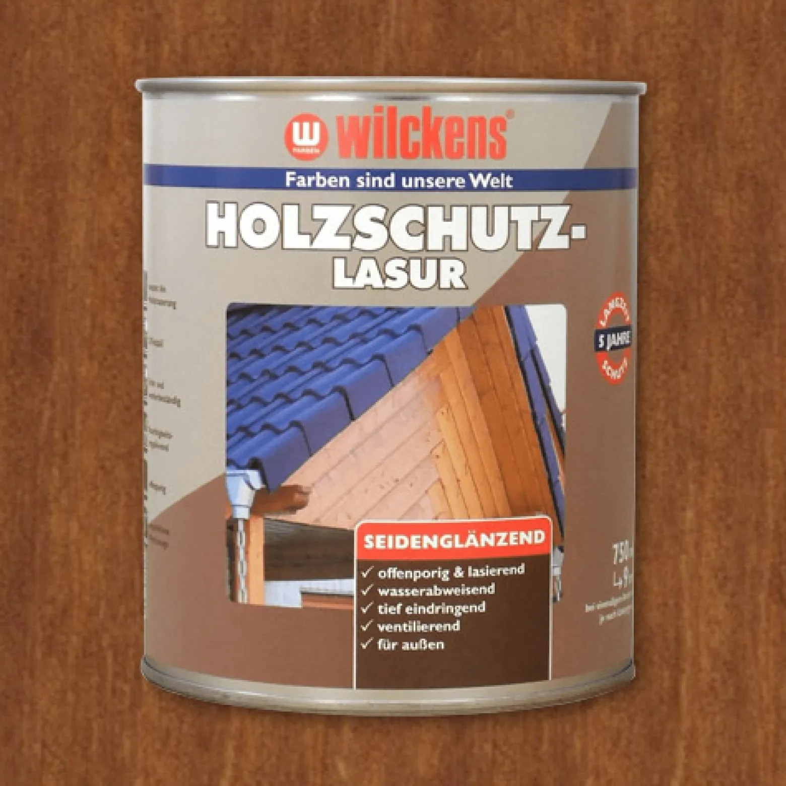Holzschutzlasur teak 750ml Lasur Wetterschutz Wilckens