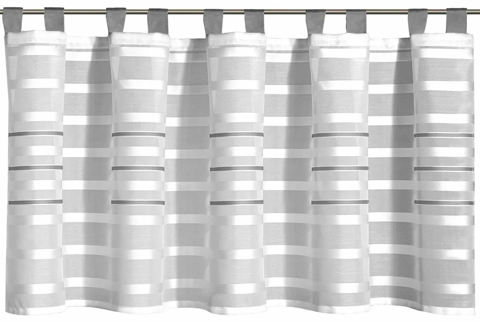 Homing Gardinenpaneel Linea silbergrau Streifen 8327-12