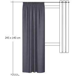 Homing Schlaufenschal Bernd anthrazit blickdicht 8289-06