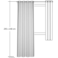 Homing Ösenschal Alex weiß uni Halbtransparent 8294-08
