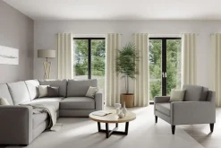 Homing Ösenschal Bahamas creme uni blickdicht 6805-11