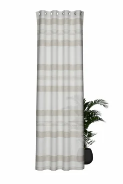 Homing Ösenschal Kaia creme-beige Streifen 8309-09