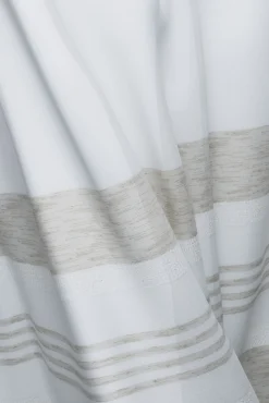 Homing Ösenschal Kaia creme-beige Streifen 8309-09