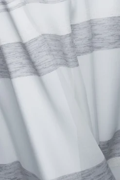 Homing Ösenschal Kaia creme-grau Streifen 8309-16