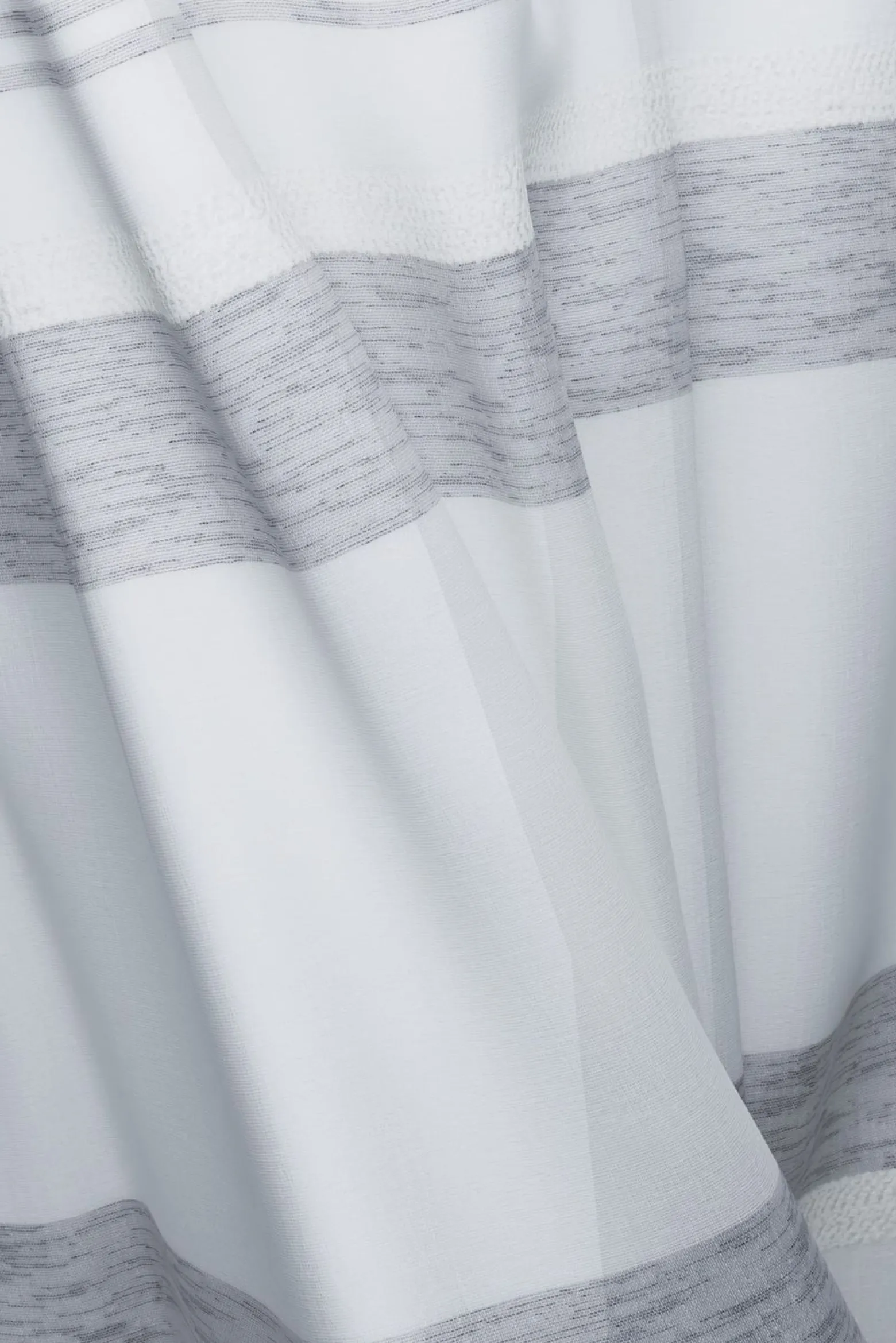 Homing Ösenschal Kaia creme-grau Streifen 8309-16
