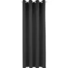 Homing Ösenschal Mia schwarz Uni blickdicht 8263-39