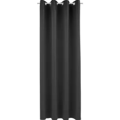 Homing Ösenschal Mia schwarz Uni blickdicht 8263-39