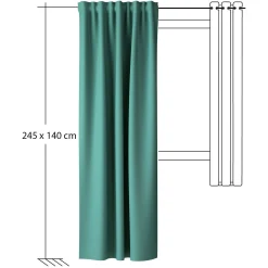 Homing Vorhang verdeckte Schlaufe Galdin salbei 5954-95