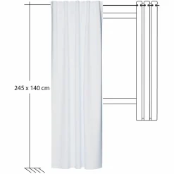 Homing Vorhang verdeckte Schlaufe Allen creme 5487-98