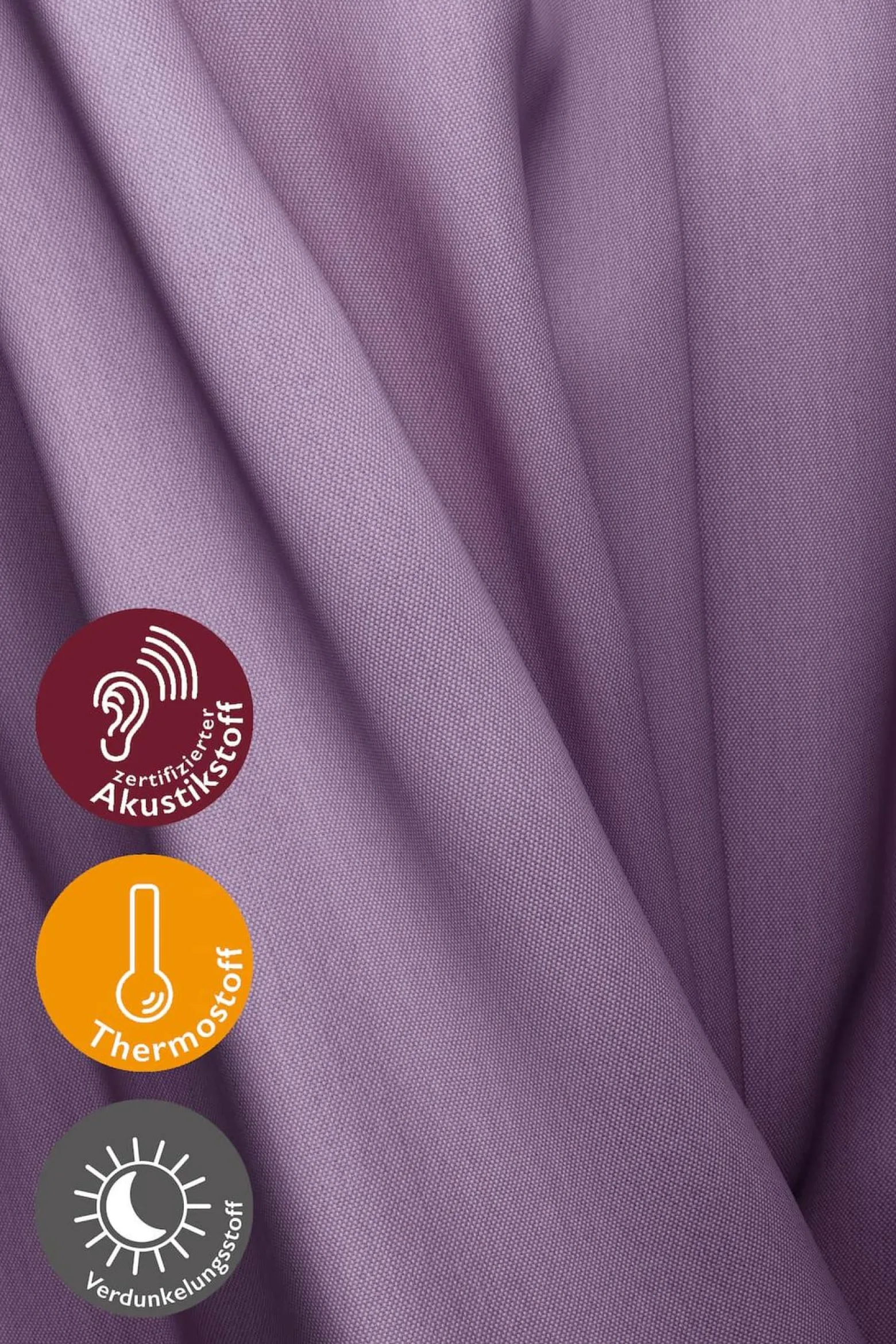 Homing Vorhang verdeckte Schlaufe Galdin mauve 6035-58