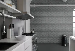 Jugendtapete Steinmauer Ziegel schwarz Rasch 226744