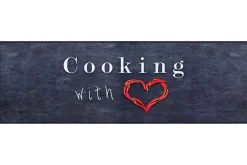 Küchenläufer Küchenteppich Cooking with Love | waschbar