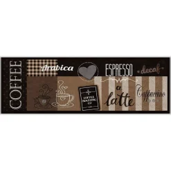 Küchenläufer waschbar Kücheneppich Kaffee Motiv