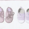 Kinder Bordüre Kinder Schuhe weiß lila 35864-1