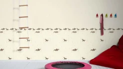 Kinder Bordüre Pferde Ponys creme braun 35838-2