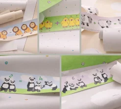 Kinderbordüre Schäfchen Zählen rosa weiß Jonas Kötz