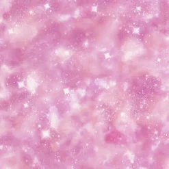 Kindertapete Weltraum Sterne rosa Glitzer Rasch 273212