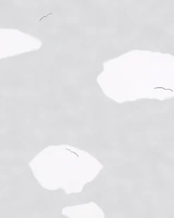 Kindertapete Wolken Vögel grau weiß Jonas Kötz 31107