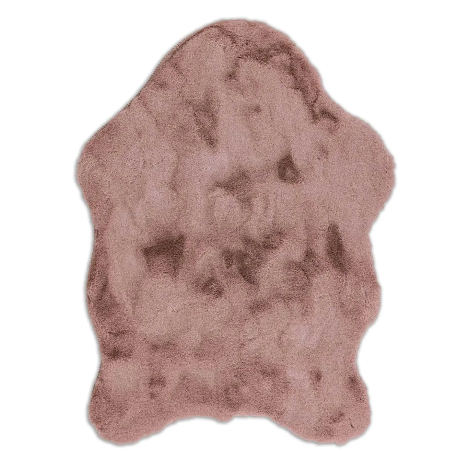 Kunstfell Tender uni altrosa Teppich Schöner Wohnen