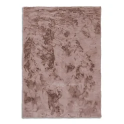Kunstfell Tender uni altrosa Teppich Schöner Wohnen