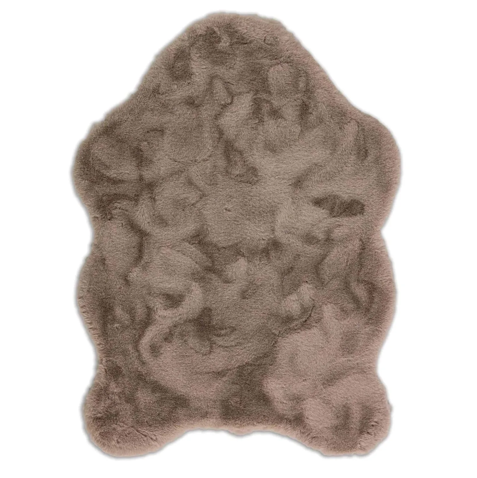 Kunstfell Tender uni braun Teppich Schöner Wohnen